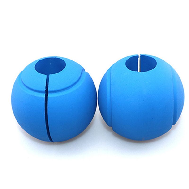 Round Dumbell Handles Soft Silicone Fitness Thick Bar Fat Grips Parts for Crossfit Weightlifting Powerlifting Strength: Blue