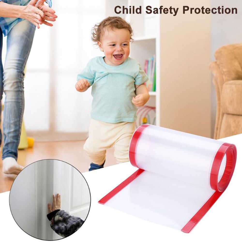 Holdbar/multifunktion børnesikker dørbeskyttelsesliste sidebeskytter klistermærke anti-klemme sømbeskyttelse klembeskyttende