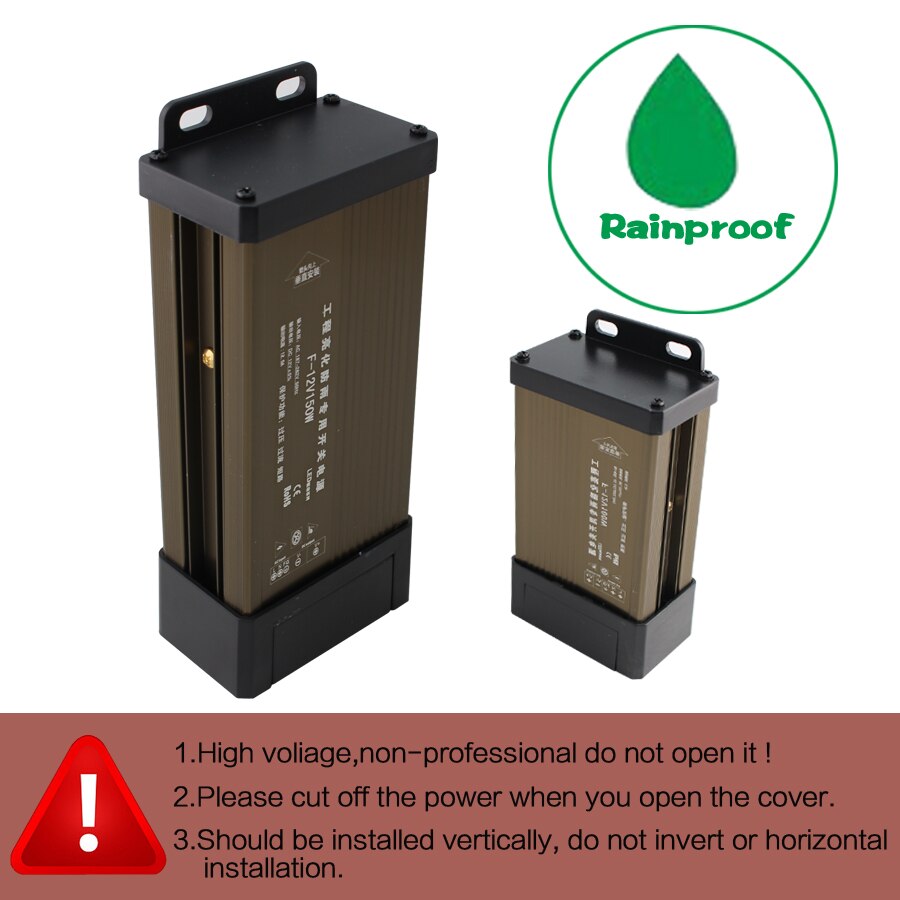 5V 12 V 24 V Rainproof Switching Power Supply IP43 DC12V 60W 100W 150W 200W 300W 400W 500W 220V LED outdoor Transformer