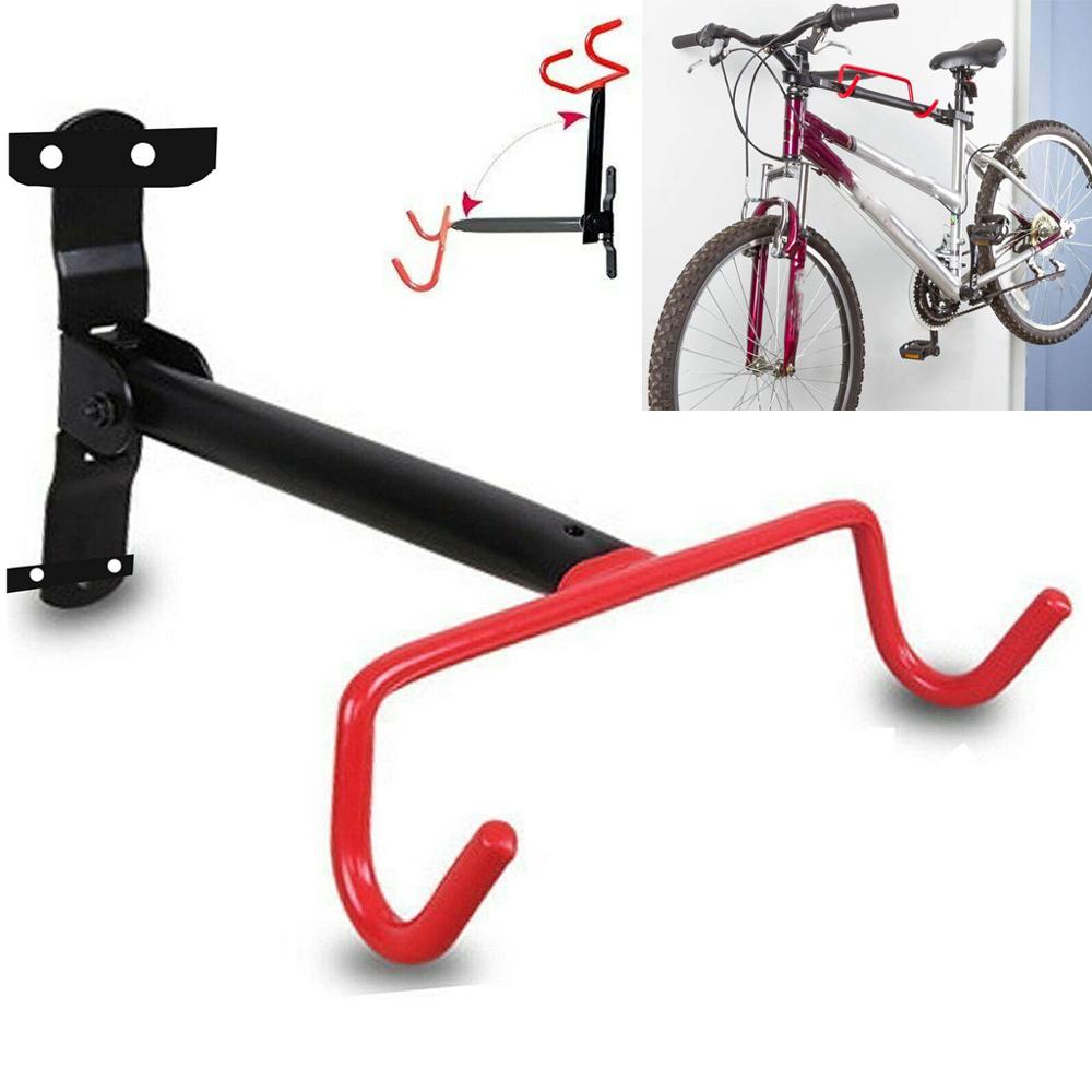 Fällbar cykelvägg krok cykel display rack parkeringsställ montera förvaringshängare krok anti-rep cykel hängande stativ