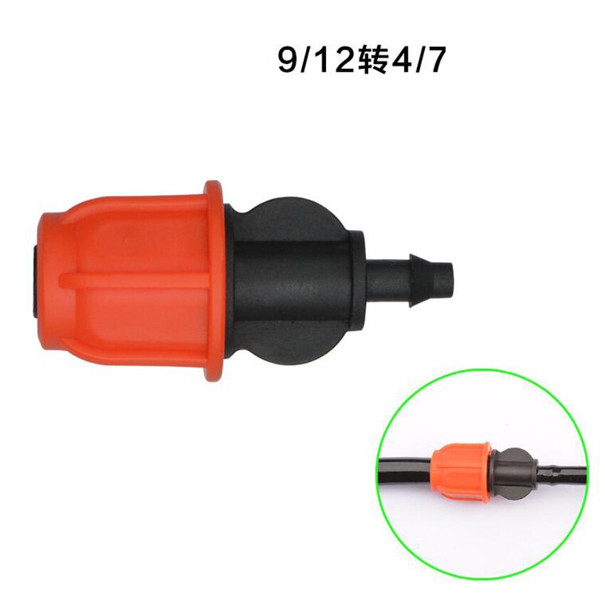 1 st Verneveling Nozzle Water Control Spuit DIY Micro Drip Irrigatie Plant Self Tuin Mist Sprinkler met Slang Connector: C