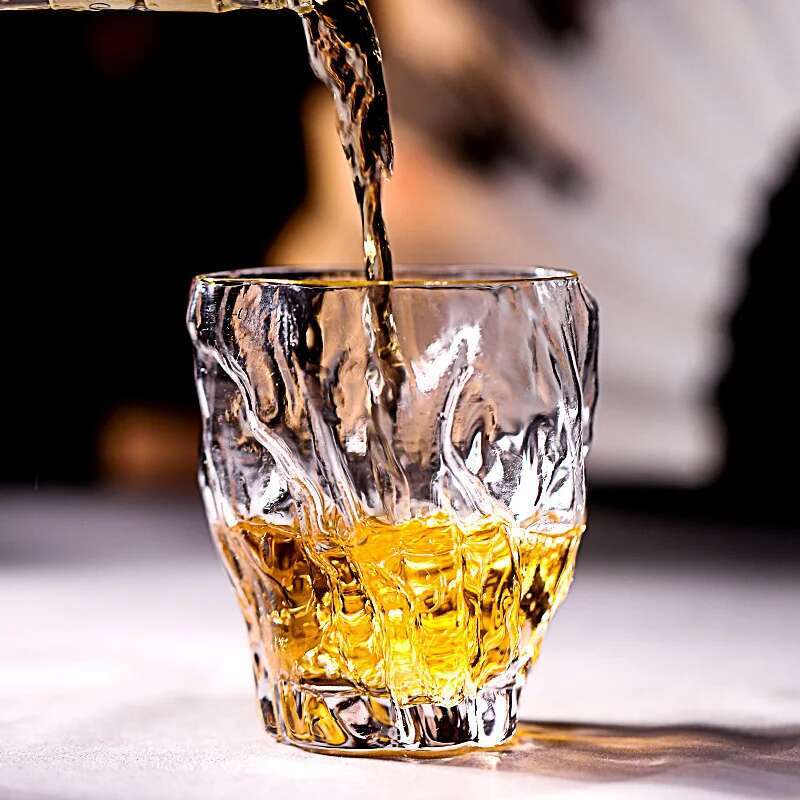 Japanse Onregelmatige Plooien Drinkglas Whisky Tumbler Whisky Glazen Boomstronk Bark Minderheid Creatieve Wijn Cup Theekopje