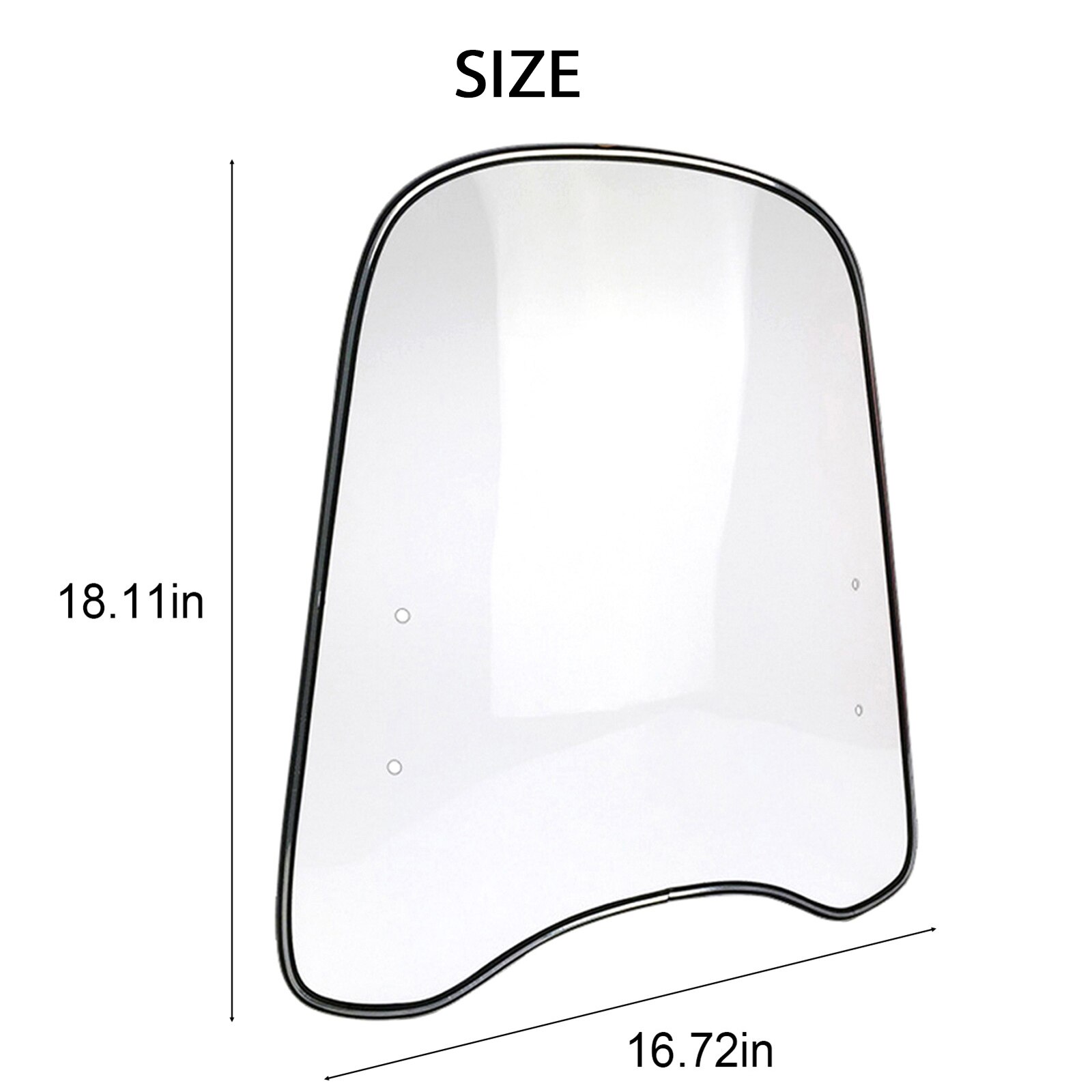 Folded Motorbike Transparent Clear Front Windshield For Motorcycle Motorbike Scooter ATV Motorcycle Accessories
