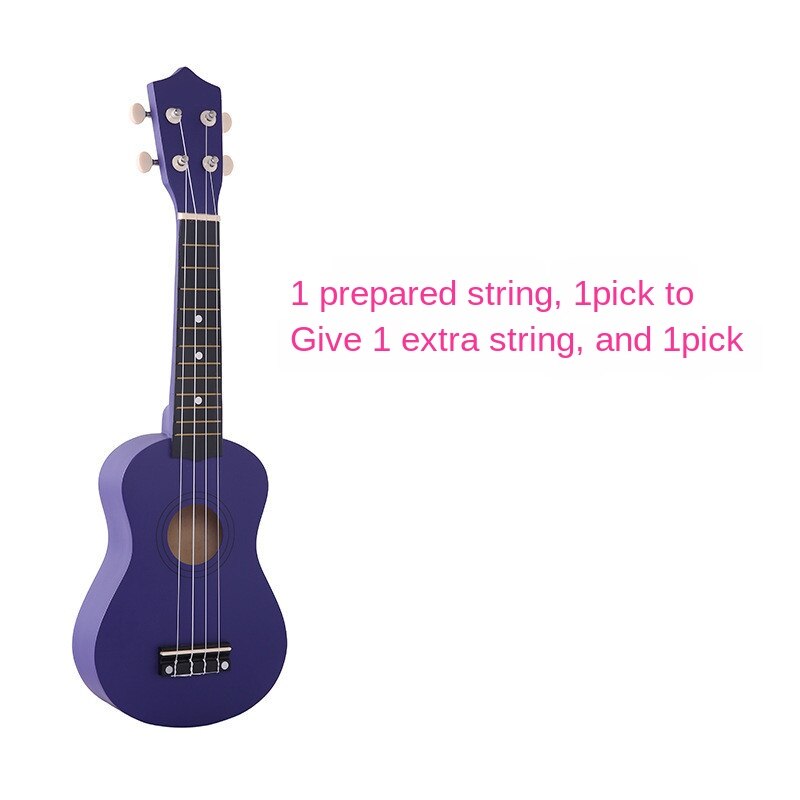 21 Inch 16 Colors Ukulele Guitar Wooden Ukulele Musical Guitar Musical Instruments for Beginners Childrens: Dark Purple