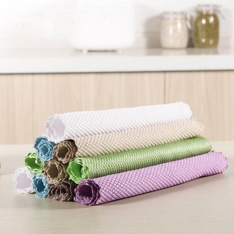 Lingettes magiques en écailles de poisson, Anti-graisse, pour la cuisine, pour l'entretien de la maison, efficace, pour la vaisselle