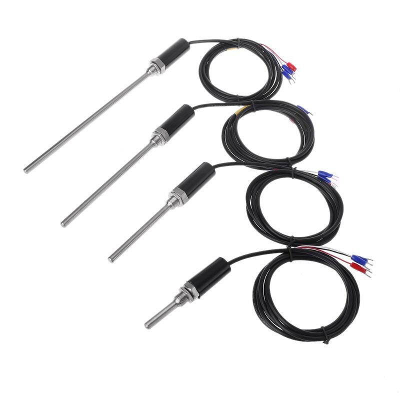 PT100 Stainless Steel Waterproof Temperature Probe Resistance Temp RTD Sensor