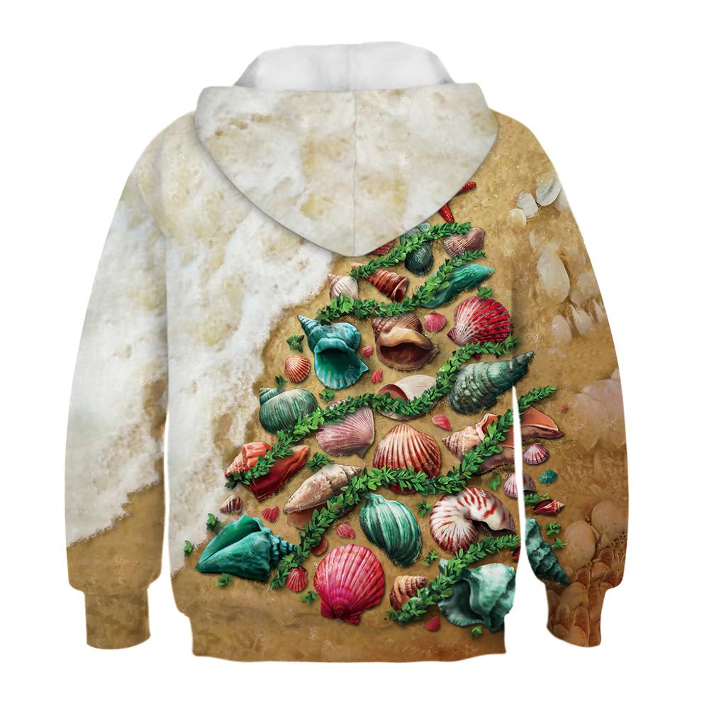 Suéter com capuz estampa 3d infantil, pulôver folgado para outono e inverno para meninos e meninas 5-14 anos