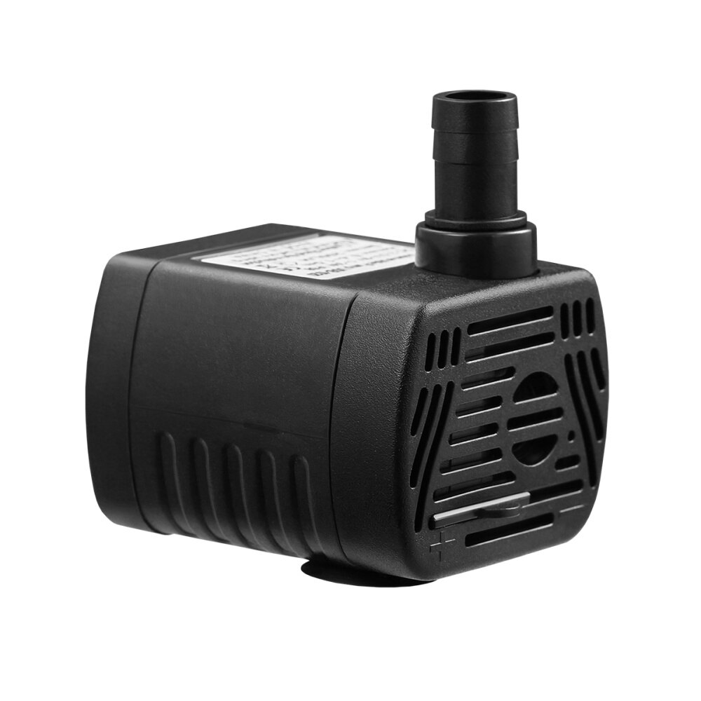 Ueetek USB-1020 Dc 3.5V -9V 3W Usb Borstelloze Dompelpomp Aquarium Fontein Vijver Pomp (zwart): Default Title