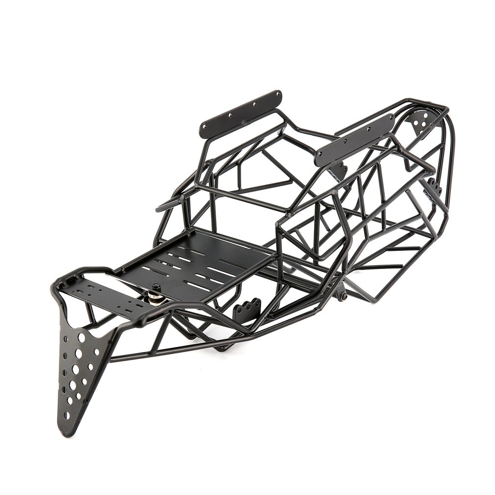 Truck Full Metal Roll Cage Frame Body Black Chassis whith ESC Mount Plate for 1:10 Axial Wraith 90018 Repack Accessories