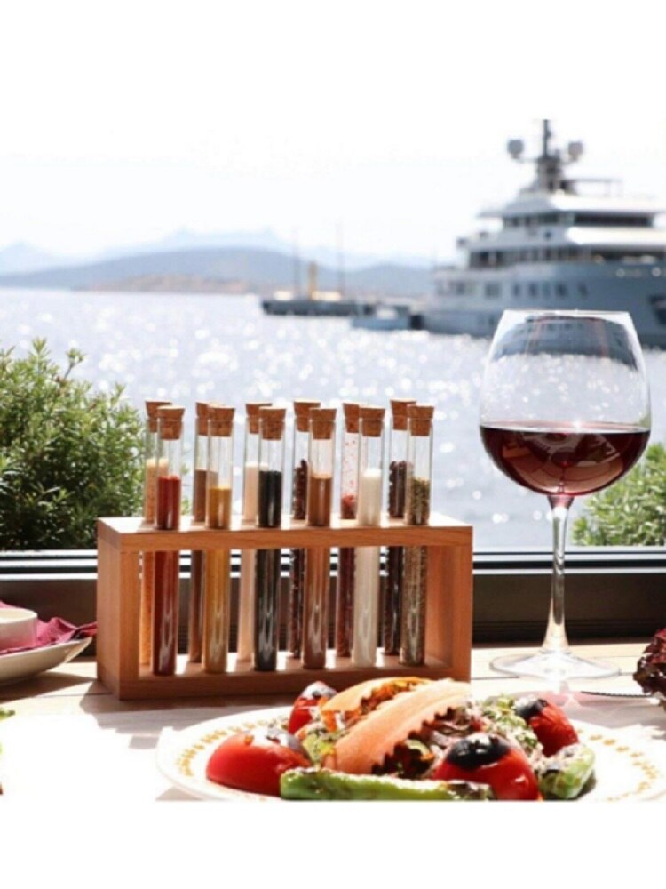 SPICE SET 13 PIECES - WOODEN STAND TUBE - FROM TURKEY