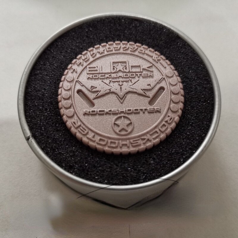 Ppb Pop Coin Shooter Patroon Versie Volwassen Cool Decompressie Speelgoed Zandstralen Paars Brons Metalen