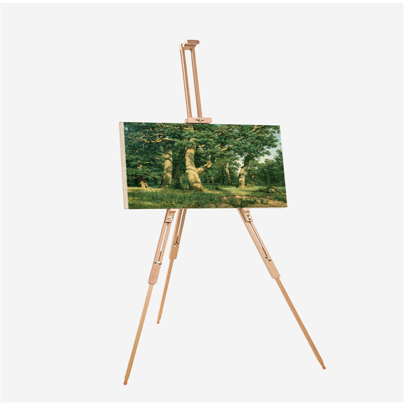 Verstelbare Houten Schildersezel Stand Tekening Olieverf Schets Schildersezel Telescopische Statief Schildersezel Tentoonstelling Display Rack Organizer Holder