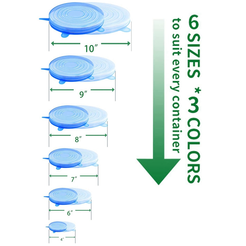Siliconen Elastische Deksel Herbruikbare Siliconen Deksel Siliconen Kom Voedsel Deksel Vaatwassers En Koelkasten Magnetrons