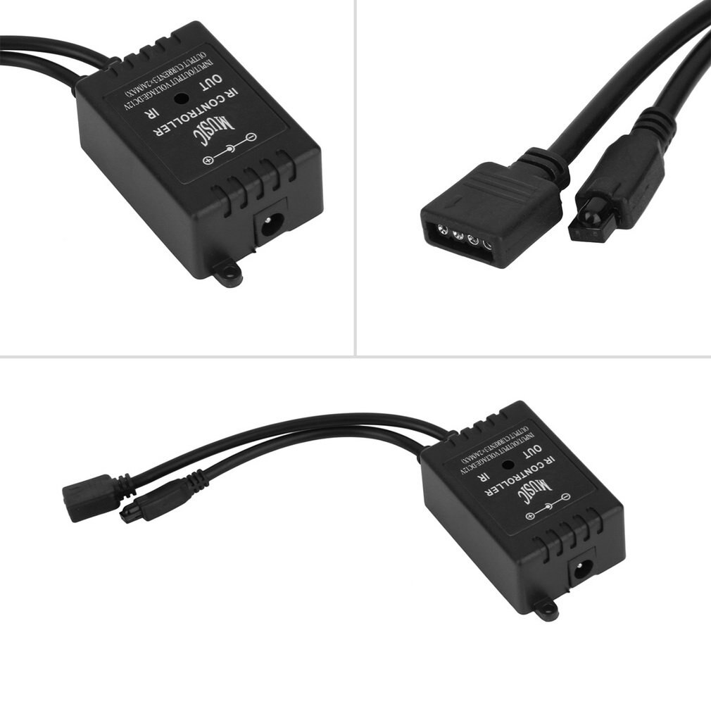Worldwide LED Music IR Controller 12V 2A 20 Keys IR Remote Controllers for 3528 5050 RGB LED Strip Lights Mini Controller