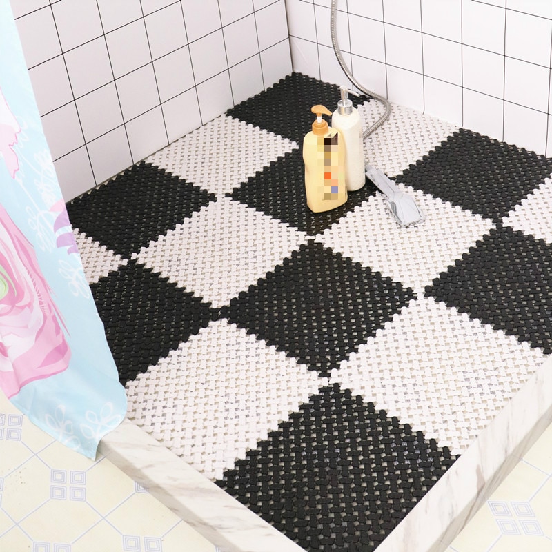 PVC free spline anti-skid waterproof mat bathroom anti-skid mat shower room anti skid mat set bath mat decoration