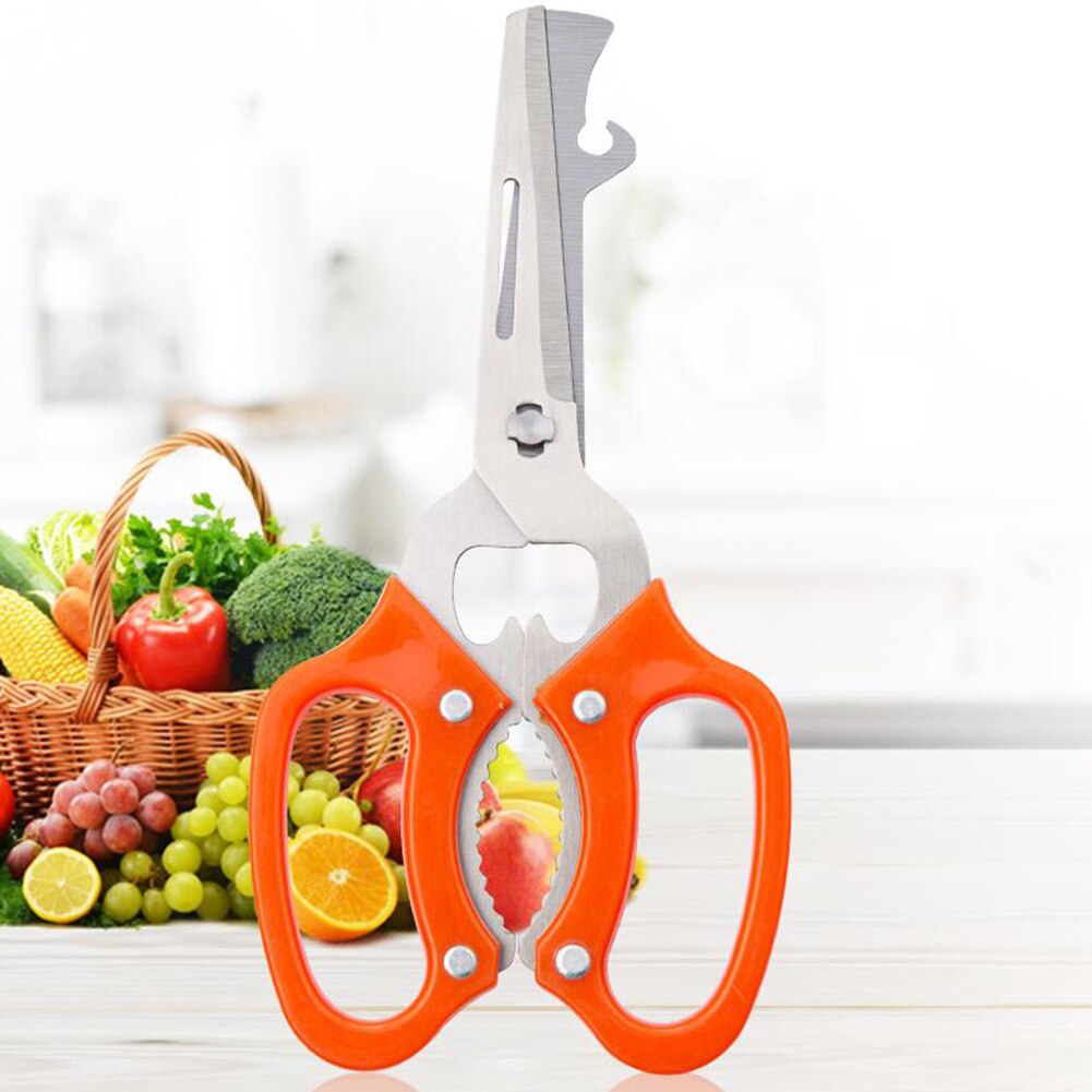 Detachable Multifunctional Scissor Nutcracker Multi Use Knife Bottle Opener for peeling fruit opening nut barbecue walnuts can