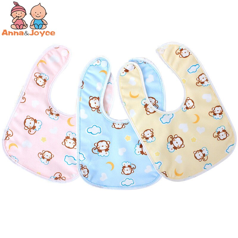 Lot de 5 bavoirs pour bébé, serviette imperméable, bavoir en coton Ultra-doux pour nourrissons, poche, une variété de couleurs de riz