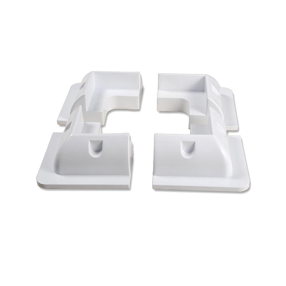 solar panel installation rv ABS mouting kit 4piece white colour for motorhome rv caravan roof