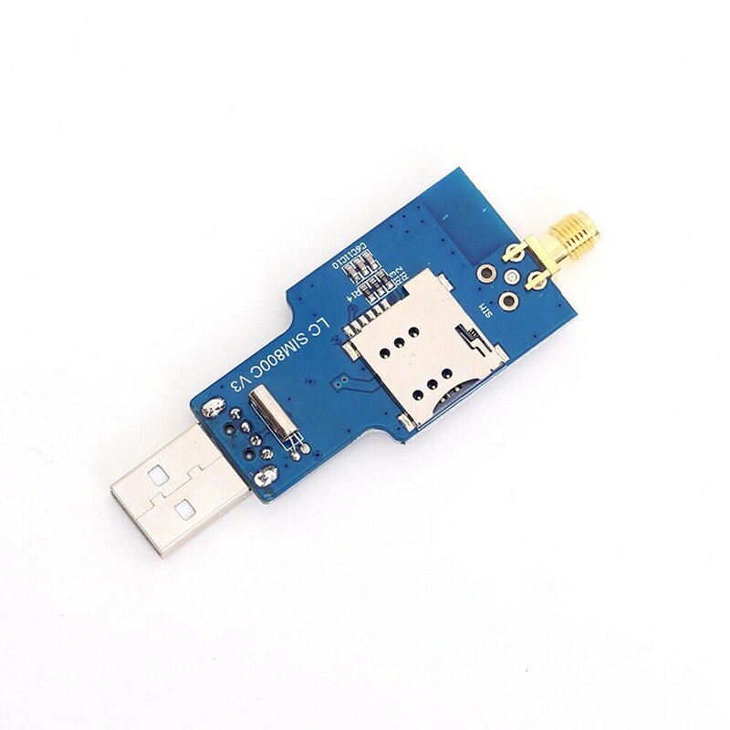 Usb To Gsm Serial Gprs Sim800C Module Bluetooth Computer Control + Antenna