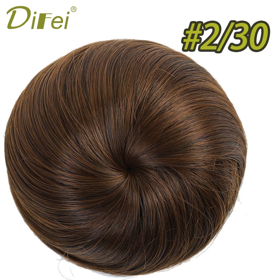 Lyhyet suorat hiukset lämmönkestävät synteettiset hiuslisäkkeet chignon clip in hiustenpidennykset naisten kampaukset difei: 2.30