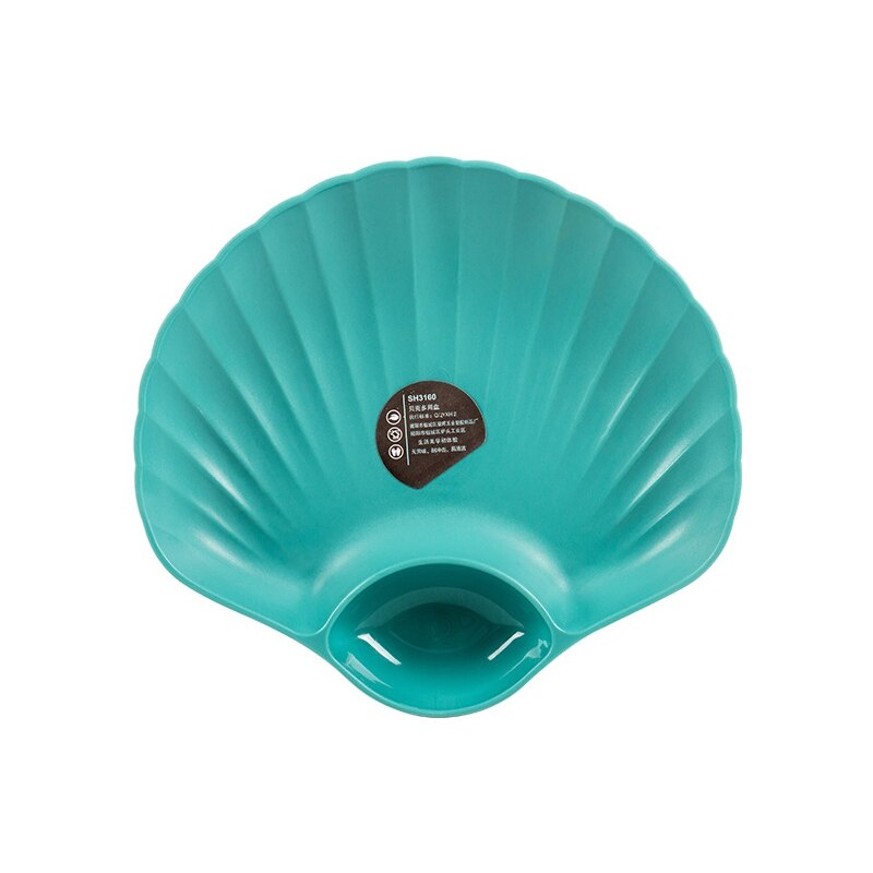 Shell Shape Spit Bone Plate Plastic Dish Nut Fruit Cake Bread Tray Snack Dessert Food Container French Fries Ketchup Holder: G