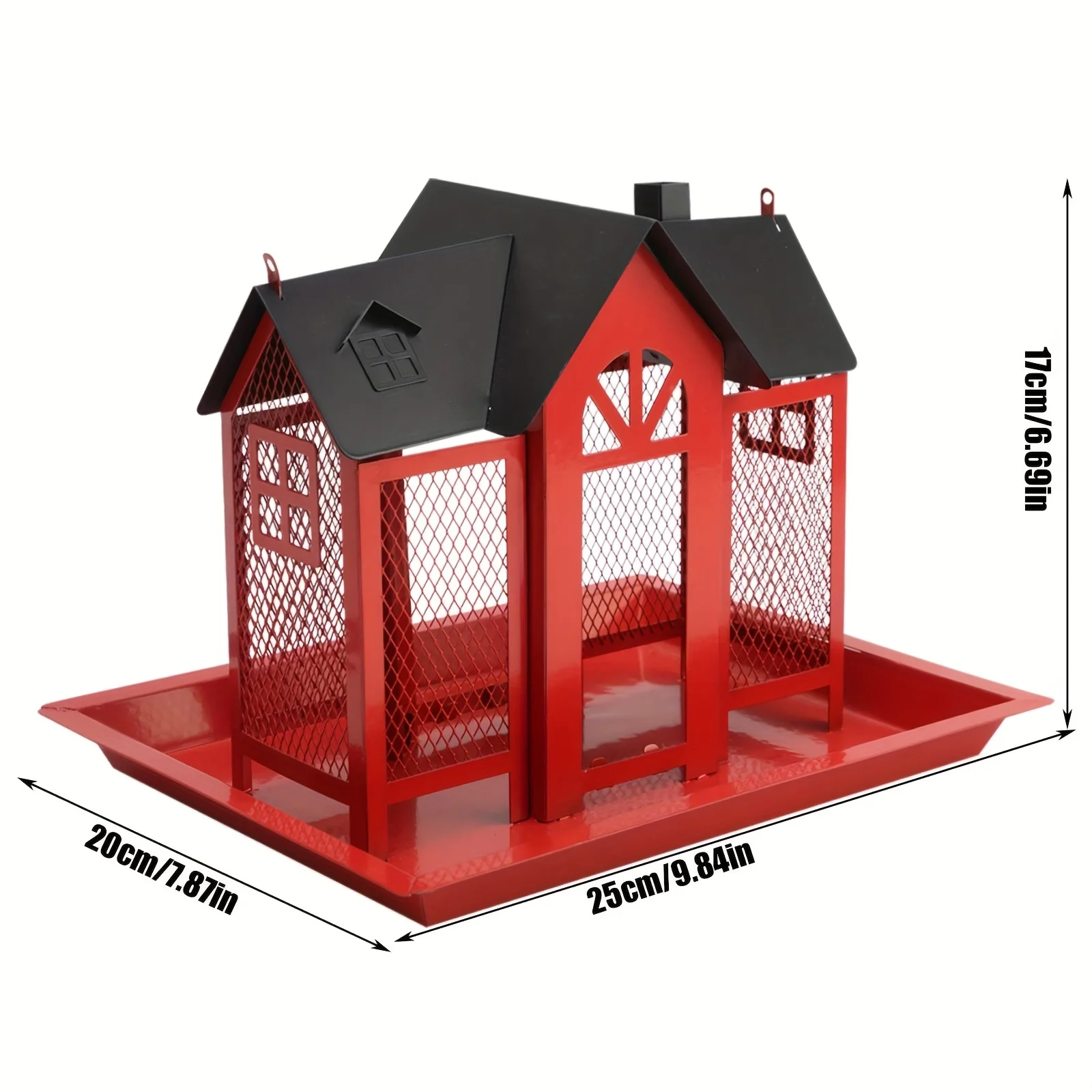 1 stuks wilde vogelvoeder, gebruikt voor het ophangen van buiten, vogelnest metalen gaas wilde vogelvoeder met grote capaciteit
