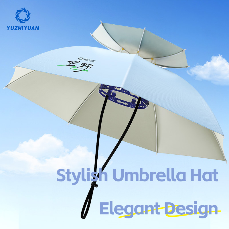 Chapéu guarda-chuva dobrável portátil upf 50 + proteção uv à prova d'água mãos-livres jardinagem e pesca para protetor solar