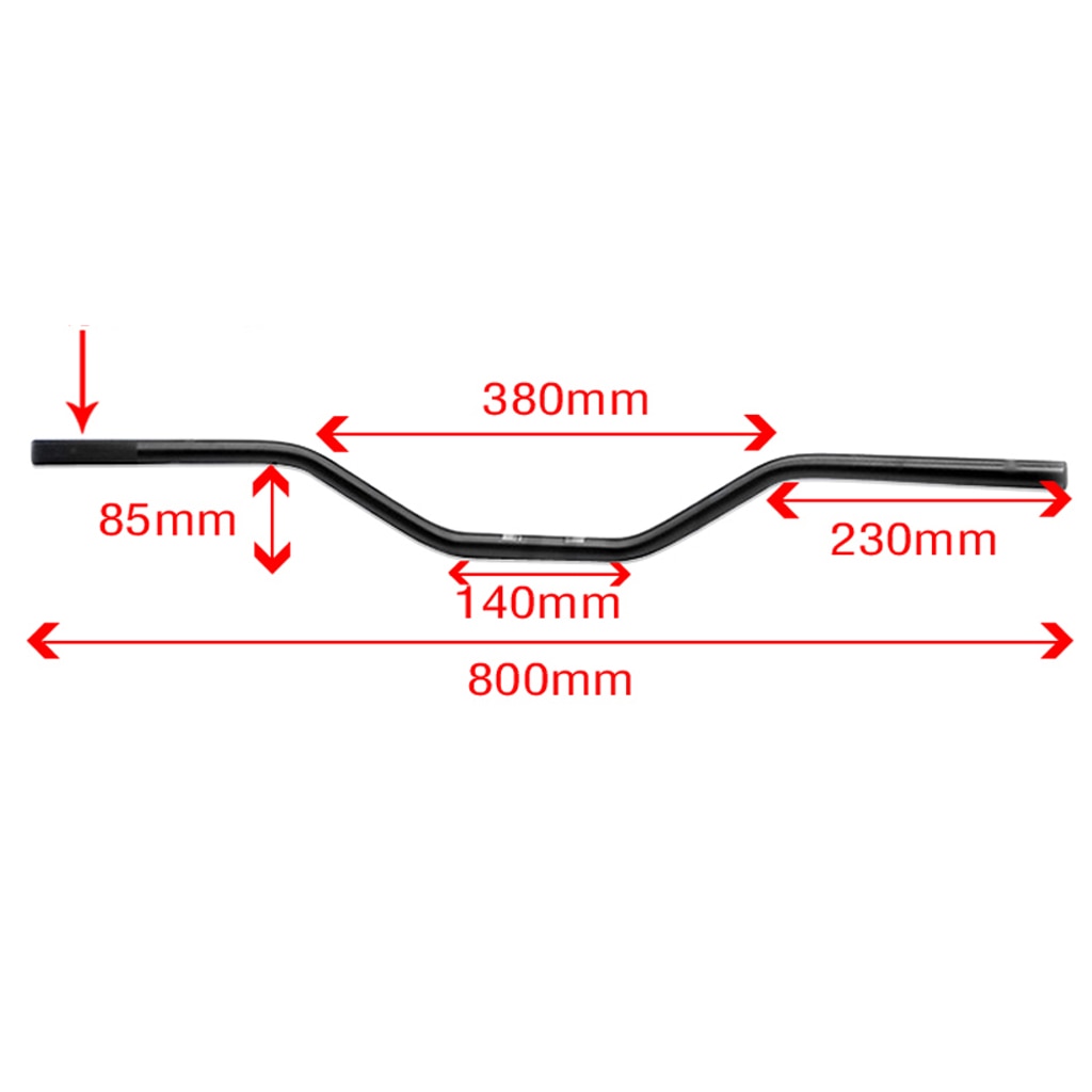 7/8' Drag Handlebar Z Bar Rise For Harley Custom Chopper Bobber