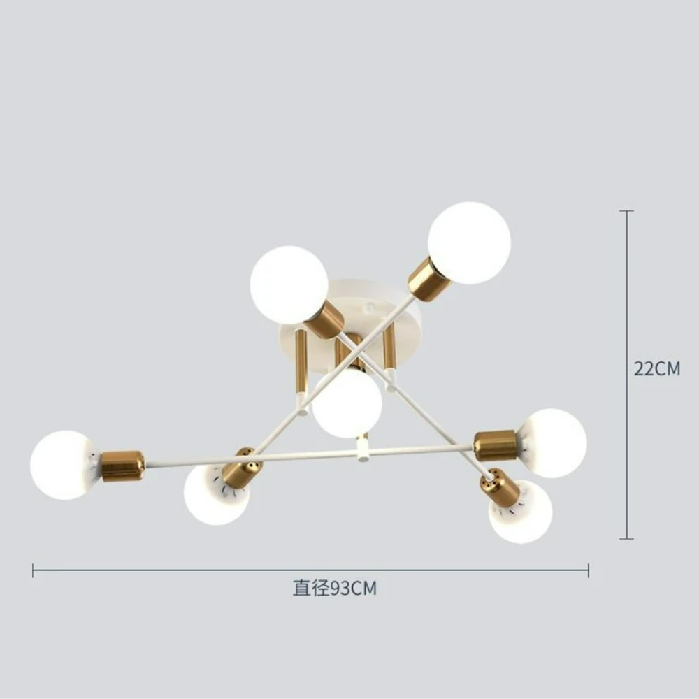 Moderne taklampe til stue, soverom, spisestue, korridor, hjemmedekorasjon, pendellampe, nattbelysning: måke