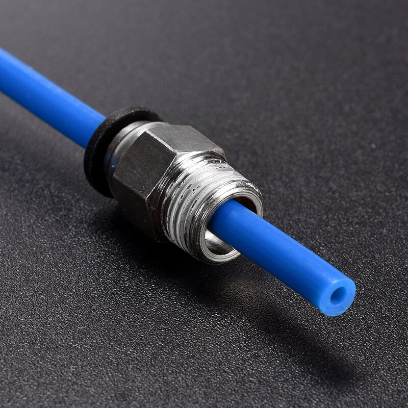 10pcs/lot PC4-M10 Pneumatic Connectors For 3D Printers Parts bowden Quick Jointer coupler 1.75/3mm Pipe PC4M6 fittings PTFE Tube