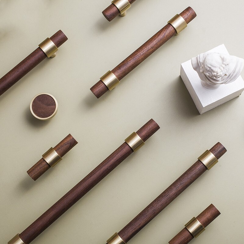 1PC Light Luxury Nordic Simple Brass Handle Black ... – Vicedeal