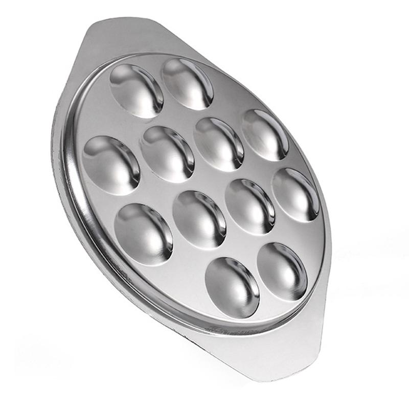 1pc Snail Dish Plate 12 Holes Conch Plate Dinner Barbecue Dish Snail for Cooking