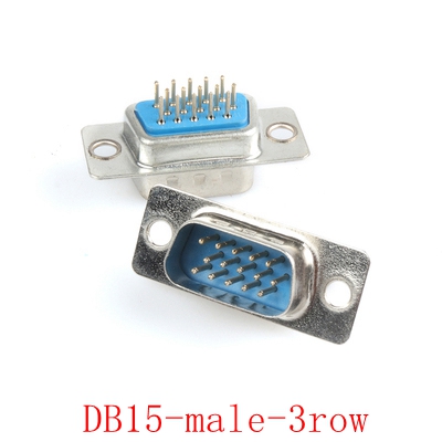 DB9 DB15 DB25 DB37 Mannelijke En Vrouwelijke RS232/9/15/25/37 Pin Db Plug Voor Lassen Plaat connectors: DB15 male 3row