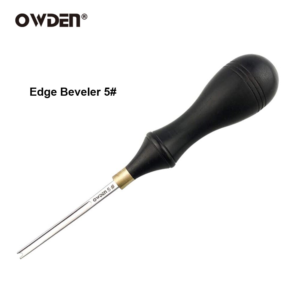 OWDEN-Herramienta de Biselado de bordes de cuero, herramienta de mano para afilado de cuero, biselador de bordes: 05