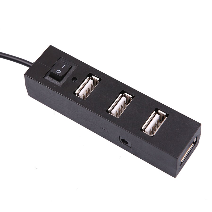Kebidu External Multi Hub Expansion 4 Ports USB 2.0 On/Off Switch Splitter USB Hubs For Windows for XP Vista/7 for Mac OS 9.1