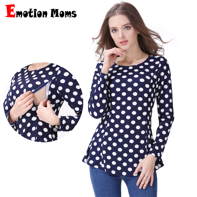 Emotion Mütter langarm Mutterschaft Kleidung Pflege Tops Stillen Kleidung für Schwangere Frauen Pflege shirts Mutterschaft Tops
