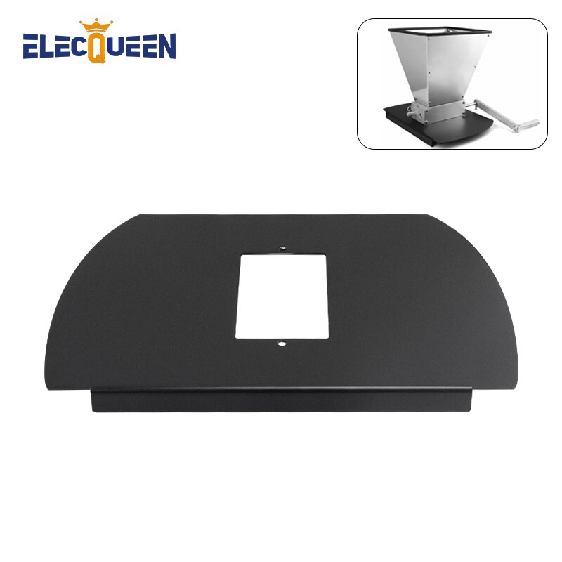 Aluminum Base for 2-roller malt mill,Homebrew Grain Mill Barley Crusher Black Metal Base Best for 5 Gallon Bucket