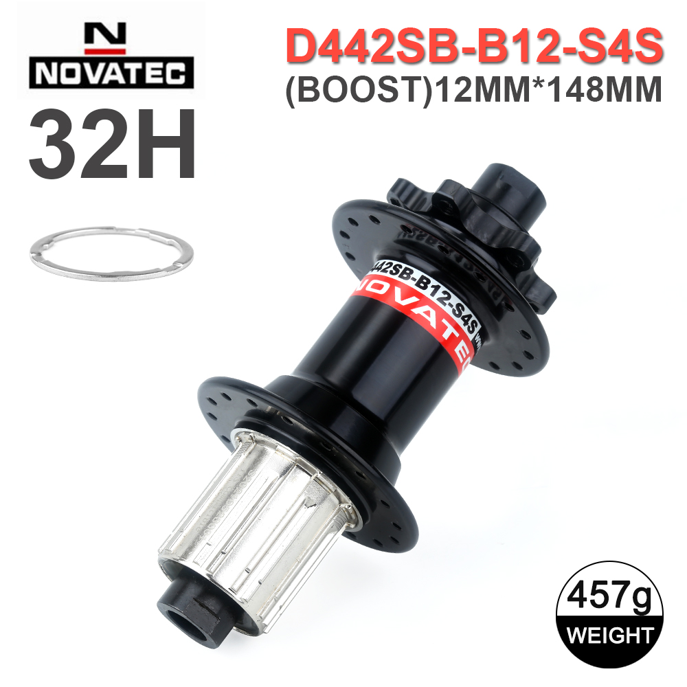 Novatec Bicycle Hub D042SB D442SB Hubs Sealed Bearing MTB Bike Hubs 28/32/36Holes Holes Micro Spline hub 8/9/10/11/12 Speed: Blue