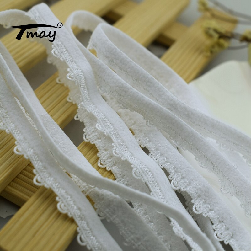 #1696 witte elastische rekbanden, kantversiering, handgemaakte linten, kledingstukken, nylon bandjes, naaiaccessoires, doe-het-zelf bh's, lingerie