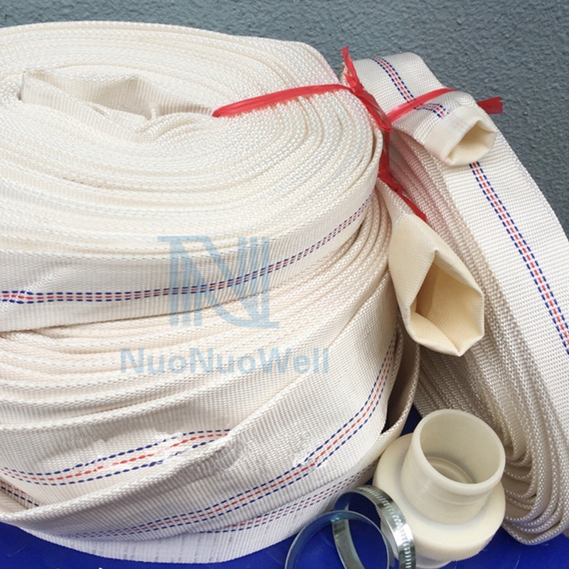 1" Linings PVC Agricultural Fire Hose Canvas Plastic Explosion-proof Soft Pipe Car Wash Sprinkling Water Irrigation Line 10M/20M