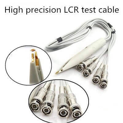 High precision Insulated four line test clip,LCR digital electric bridge test cable clip, LCR meter
