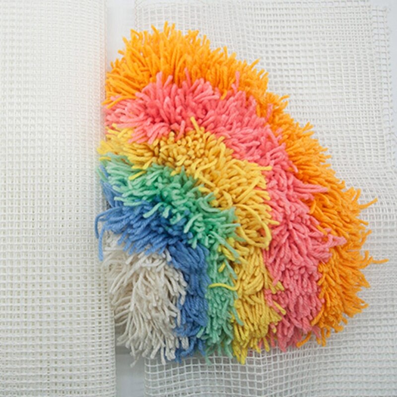 10 Rolls Pre-Cut Latch Hook Yarn Threads for Making Pillowcases Blankets Rug Sewing DIY Projects