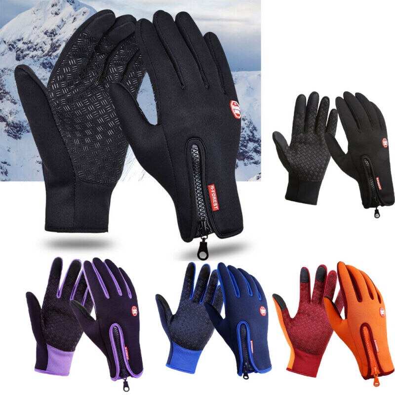 Dames Mode Touch Screen Winddicht Outdoor Sport Handschoenen Voor Mannen Vrouwen Winter Warm Handschoenen