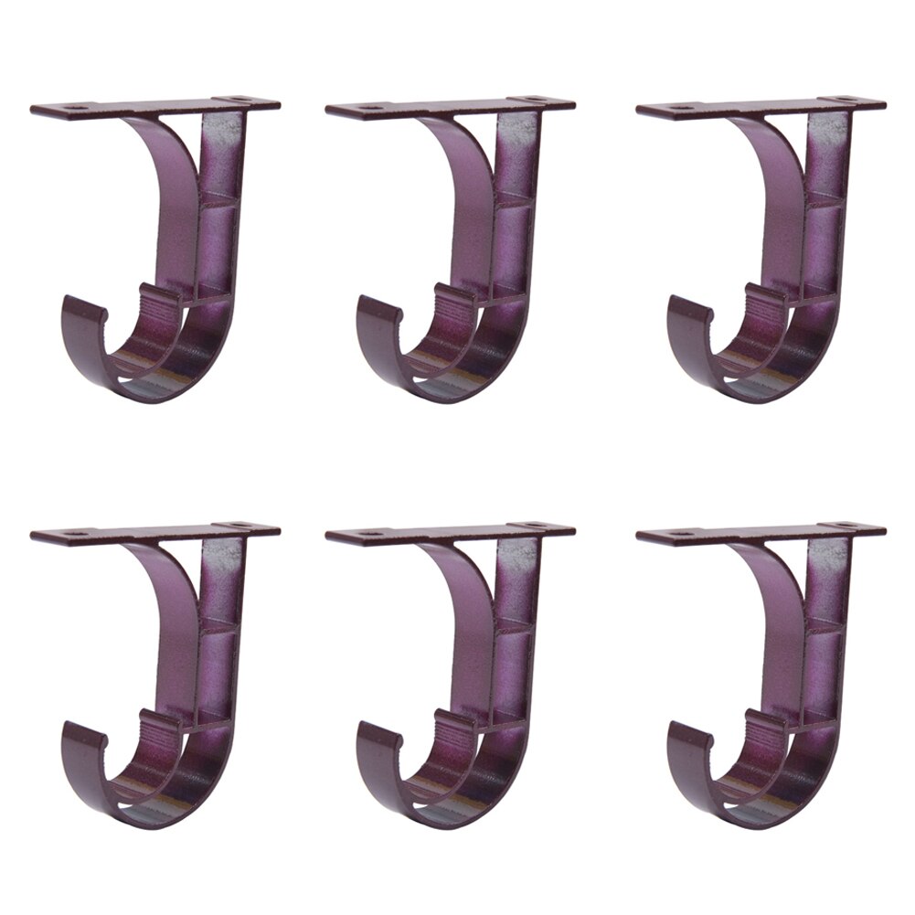 6 pièces pratique plafond tringle à rideau Installation crochet cintre Support de rangement Support accessoires