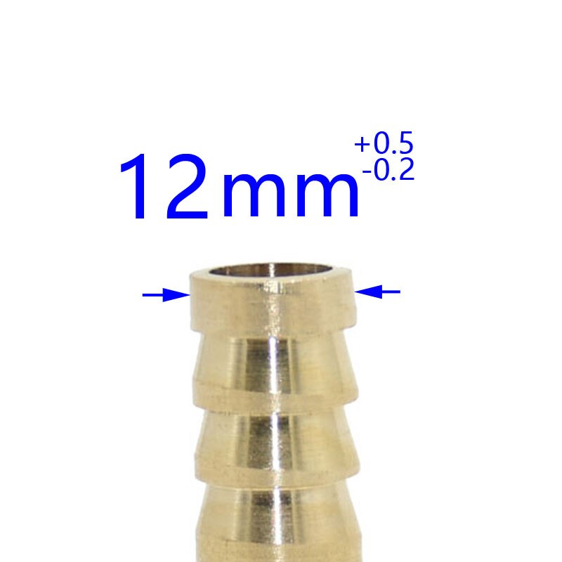 Kobber udvendigt gevind 1/8 1/4 3/8 1/2 3/4 "  to 6mm 8mm 10mm 12mm messing stik vandingsvandslange gas bløde rør adaptere 40 stk.: 1 i 2 tråd / 12mm
