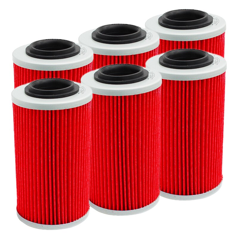 2/4/6 Pcs Cyleto Motorcycle Engine Parts Oil Filter for BUELL 1125R CR1125 1125 CR: Champagne