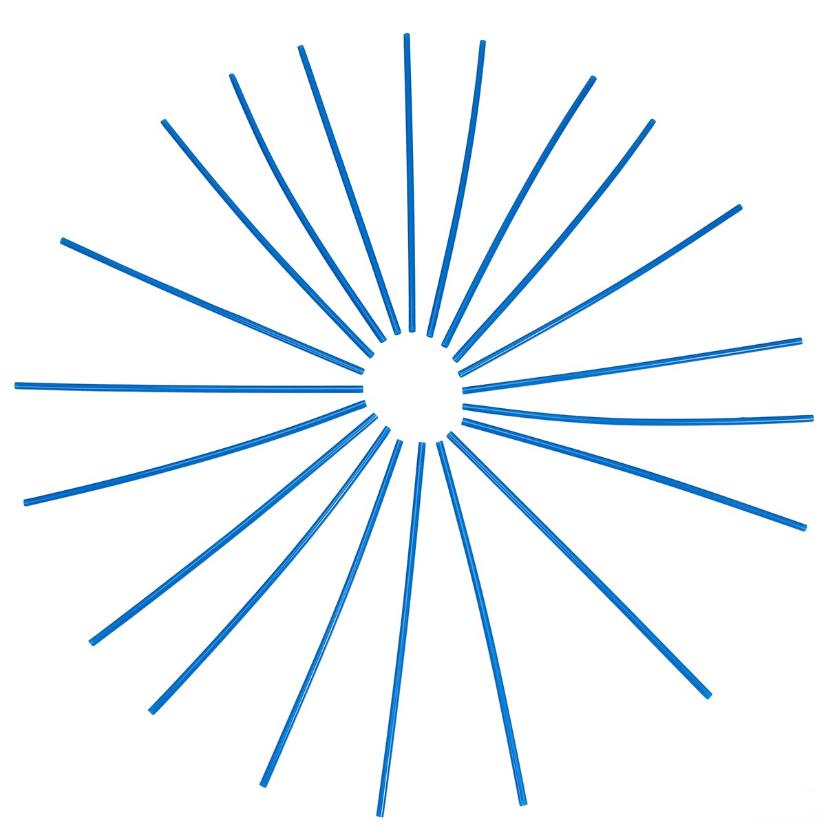 1 Set Bike Spoke Bike Wheel Spoke Reflector Universal Bike Skins Wraps Warning Strip Tape Wheel Decor For Motorbike: Sky-blue