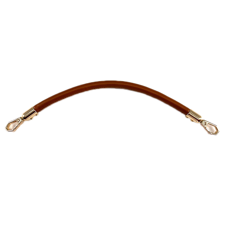 30/40/60cm mjuka läderremmar för axelväskor, korta handtag, gör-det-själv-ersättning, handväsksrem, solida väsktillbehör: L / Guld-