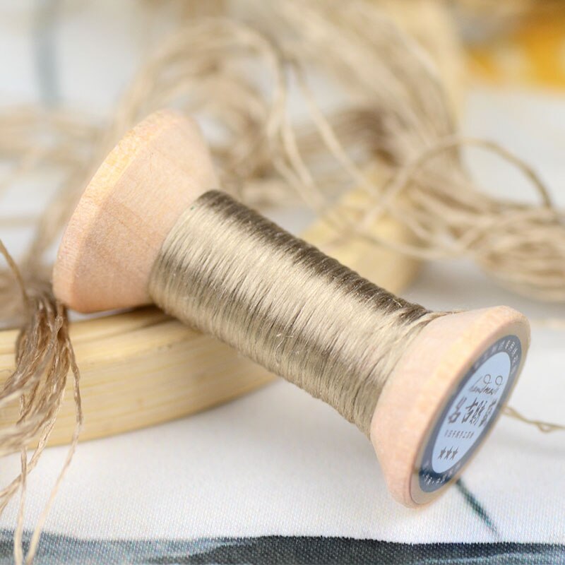 20 meters per thread / hand embroidery embroidery / silk thread / silk hand embroidery thread / blue brown: 2