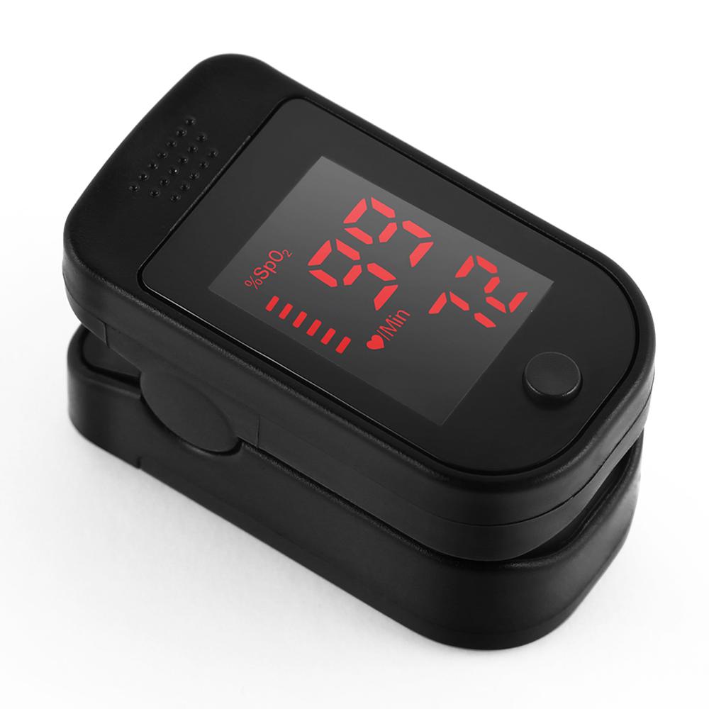 Finger Pulse Oximeter Blood Oxygen SpO2 Monitor LED Mini Pulse and Heart Rate Measuring Gauge 8s Rapid Reading: Type3 Black
